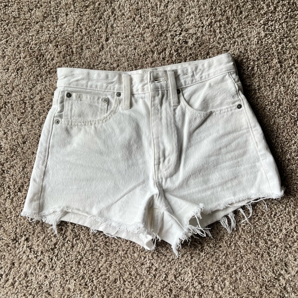 Madewell denim shorts size 24 - white